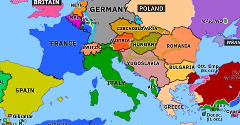 Treaty of Trianon | Historical Atlas of Europe (4 June 1920) | Omniatlas