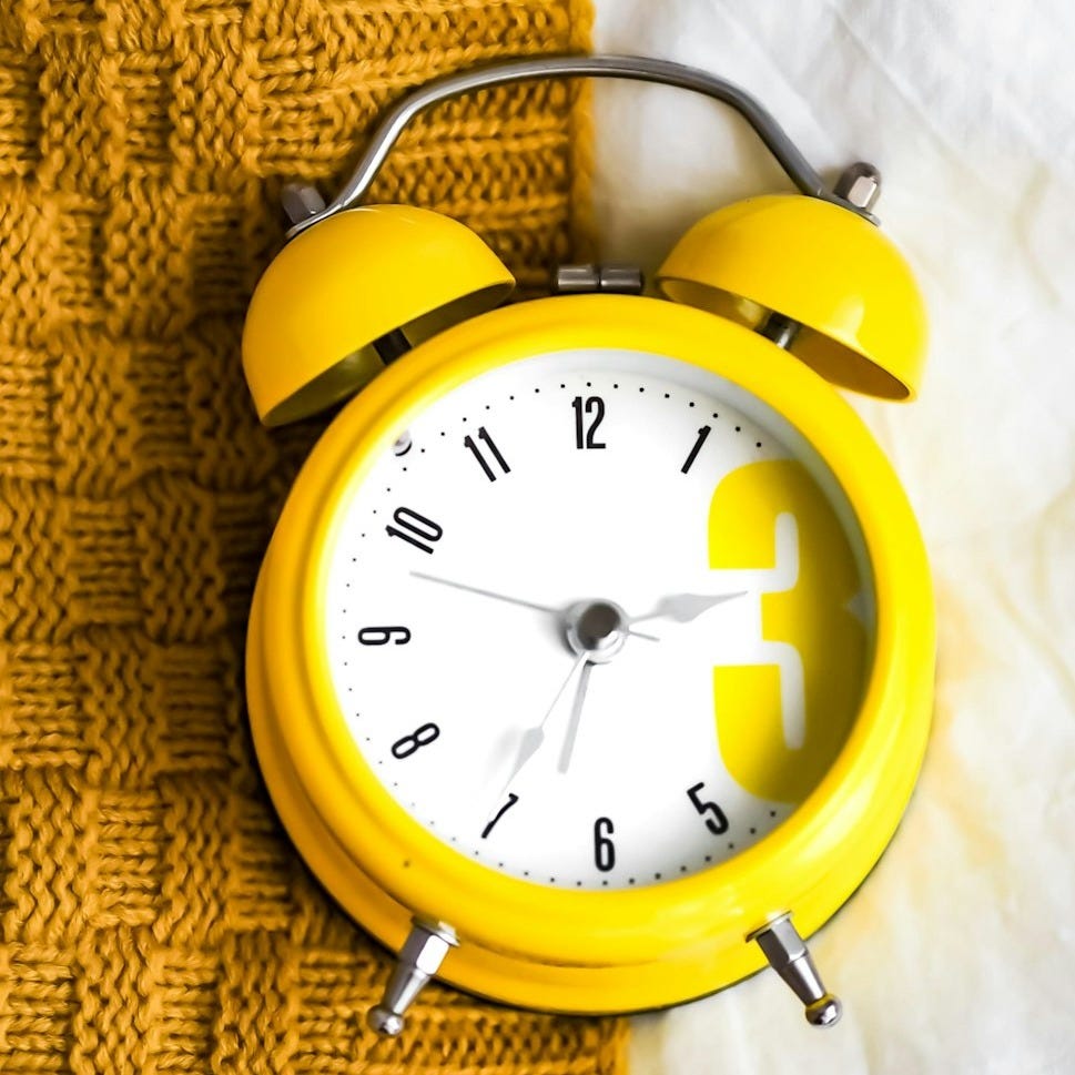 yellow and white alarm clock at 10 10 yellow and white alarm clock at 10 10