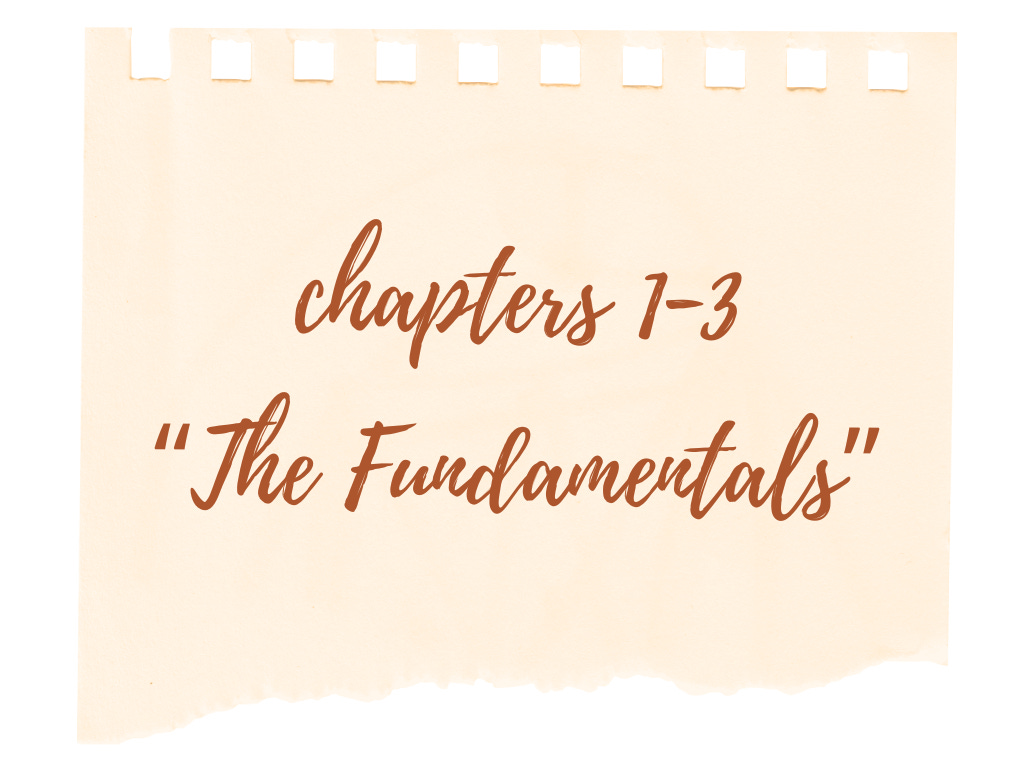 Chapters 1-3: "The Fundamentals"