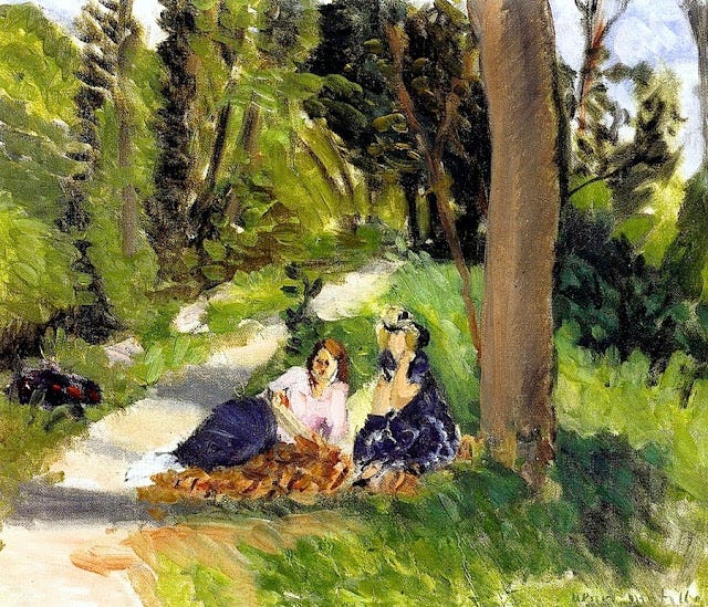 Two Figures near the Le Loup River, 1922 - Henri Matisse