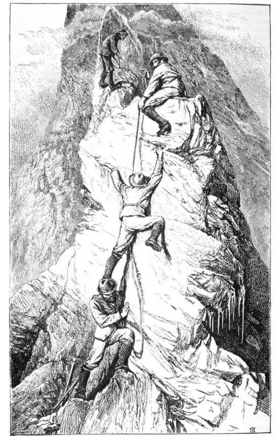 Leslie Stephen climbing on the Zinal Rothorn Leslie Stephen climbing on the Zinal Rothorn