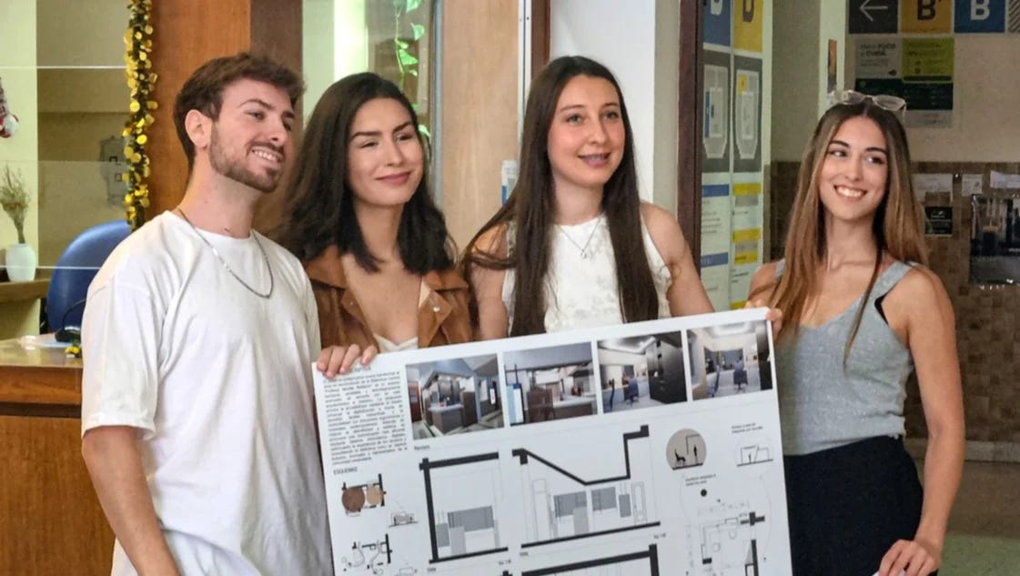 UNS: estudiantes de arquitectura rediseñan un espacio emblemático