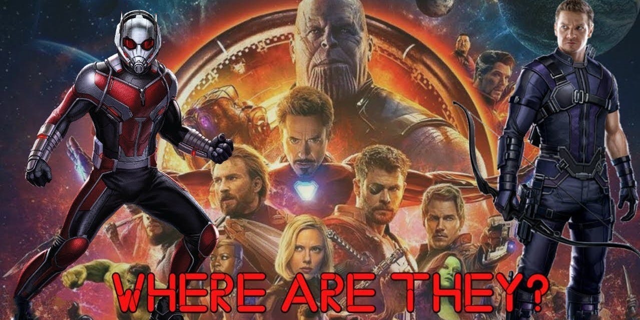 what happened to ant man and hawkeye in avengers infinity war