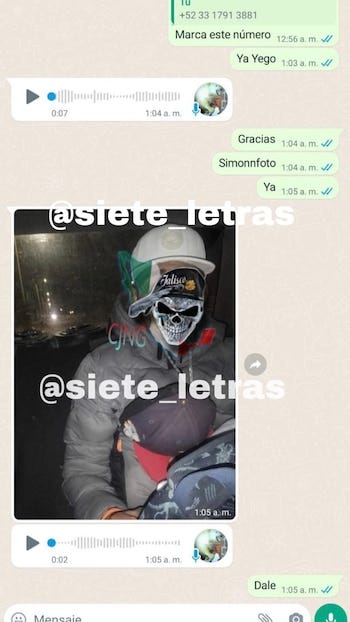 Uno de los jóvenes reclutados.