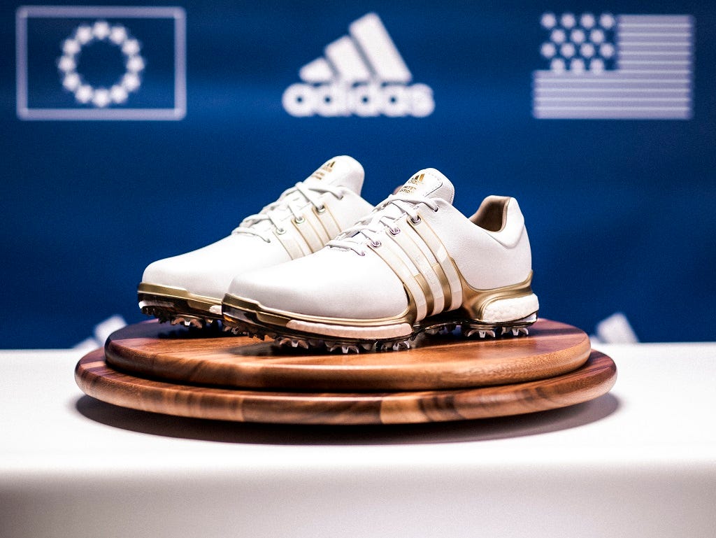 Check out these limited-edition Ryder Cup Adidas Tour360 shoes