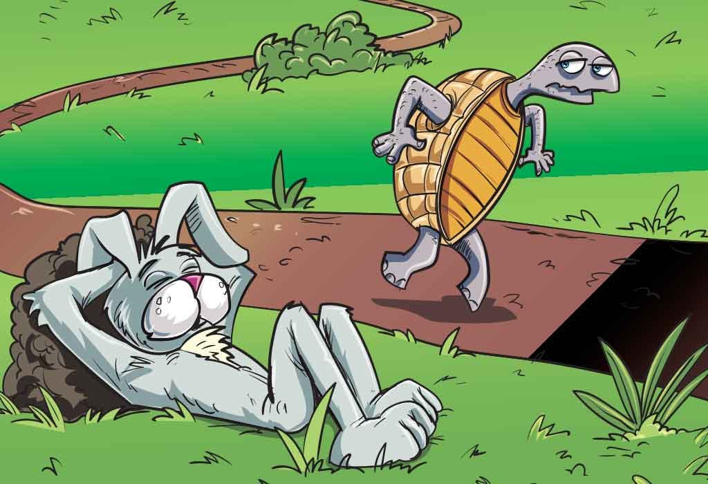 The Hare and The Tortoise Story With Moral for Children