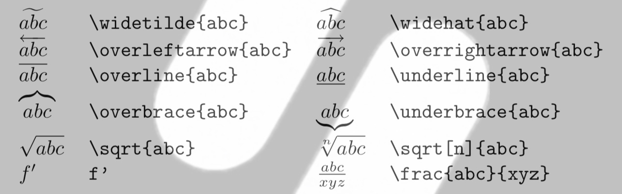 More mathematical constructions for latex on substack | Xybercraft | Judah Estrada | Substack