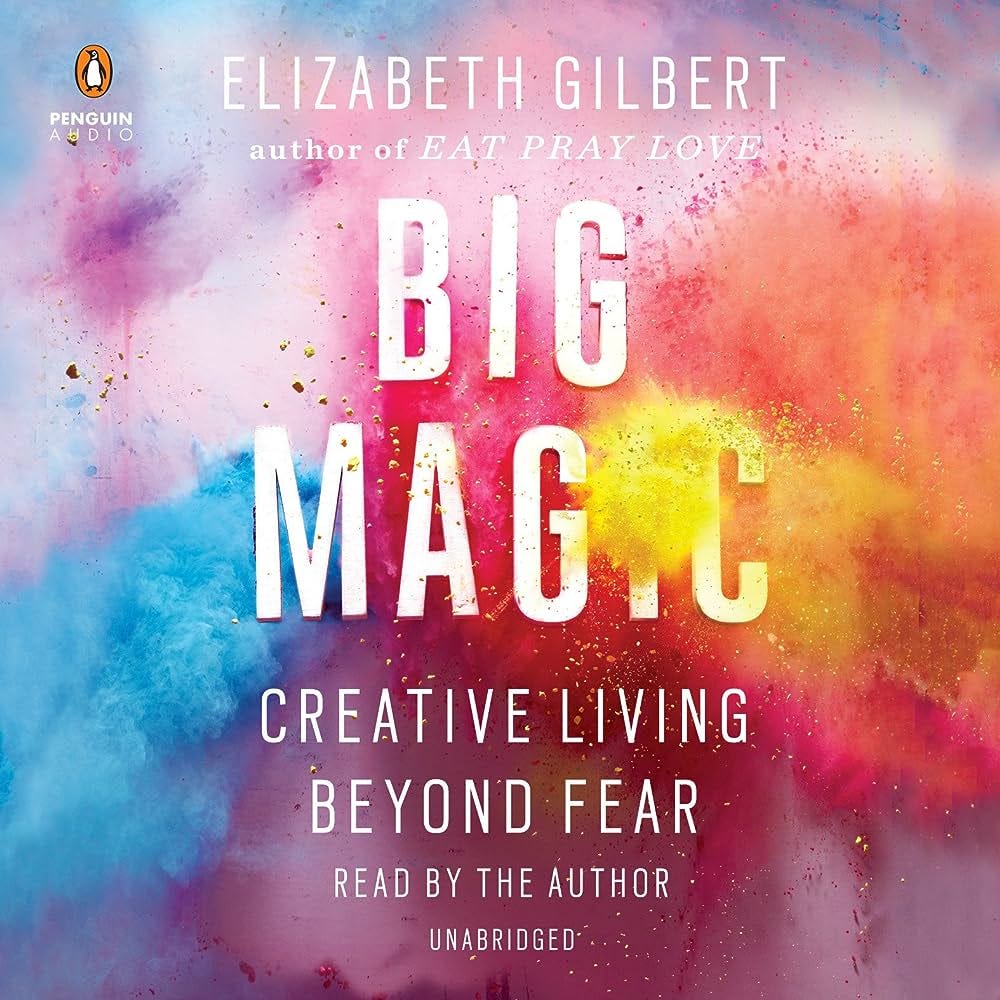 Brian Madden San Francisco Sculptor Artist First Friday Fine Art Studio Newsletter Inspiration Updates Elizabeth Gilbert Big Magic Creative Living Beyond Fear Penguin Audio Books Amazon Audible