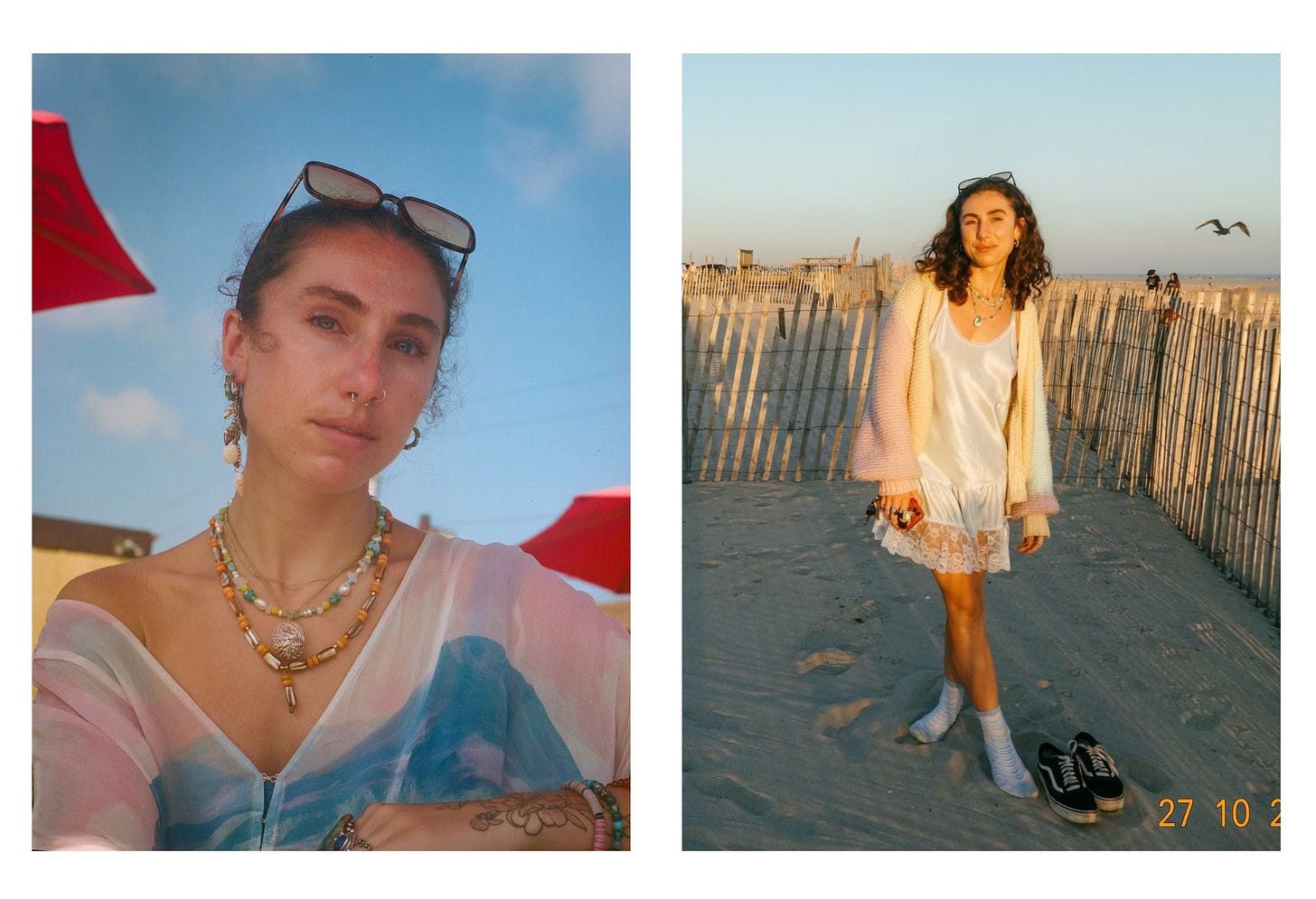 Side by side images of my interviewee, photographer, Maria Wurtz.
