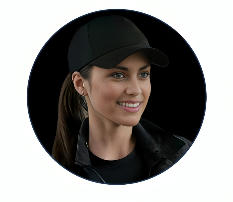 Photo of Francine Safron wearing a black hat, black shirt, and black jacket. Leading AI War Game Strategist, expert in unrestricted warfare, machine learning programming, data science, and decision engineering. Francine is also noted as an active operative and co-producer/writer of the 'America Under Attack' documentary, with a history of accurate predictions related to global conflicts.