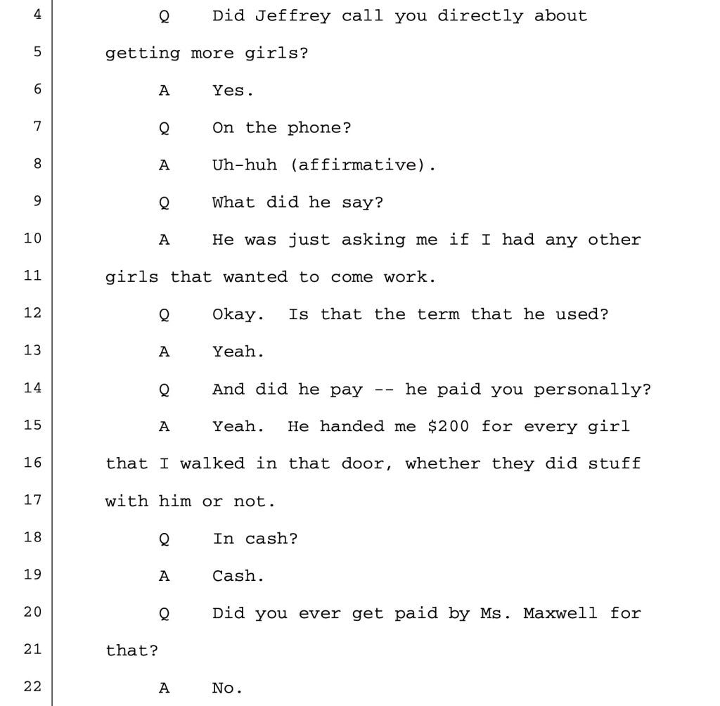 court transcript