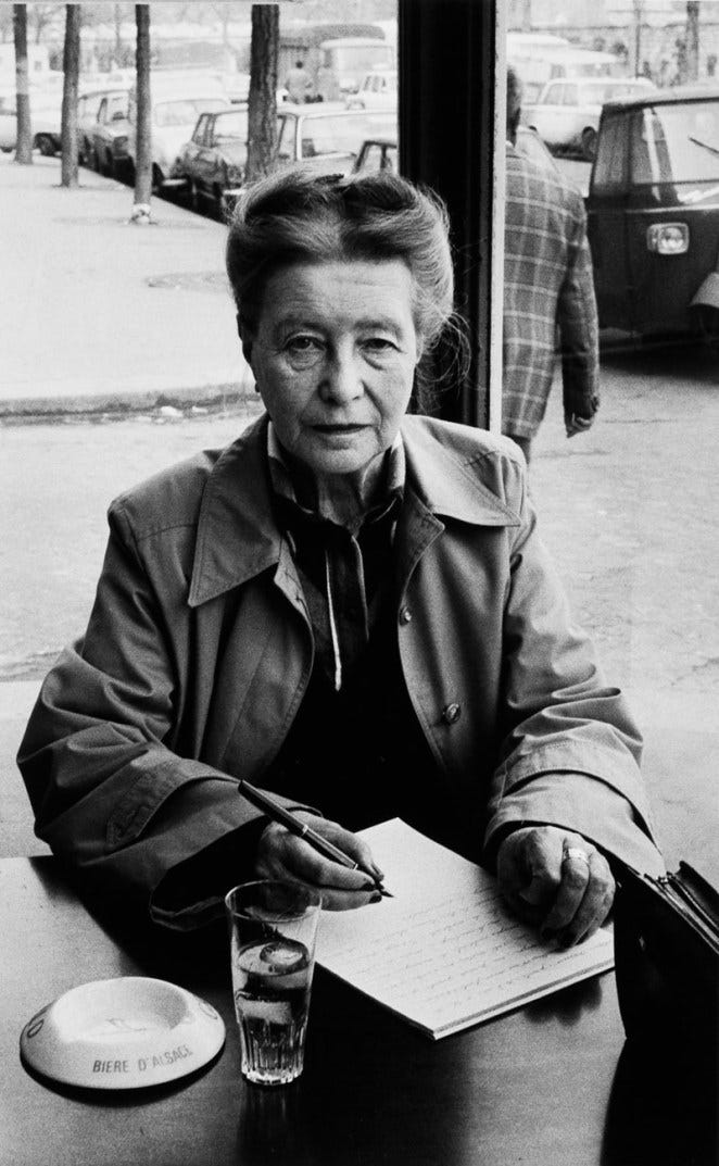 Simone de Beauvoir in París, 1978. Photo JANINE NIEPCE CORDON PRESS