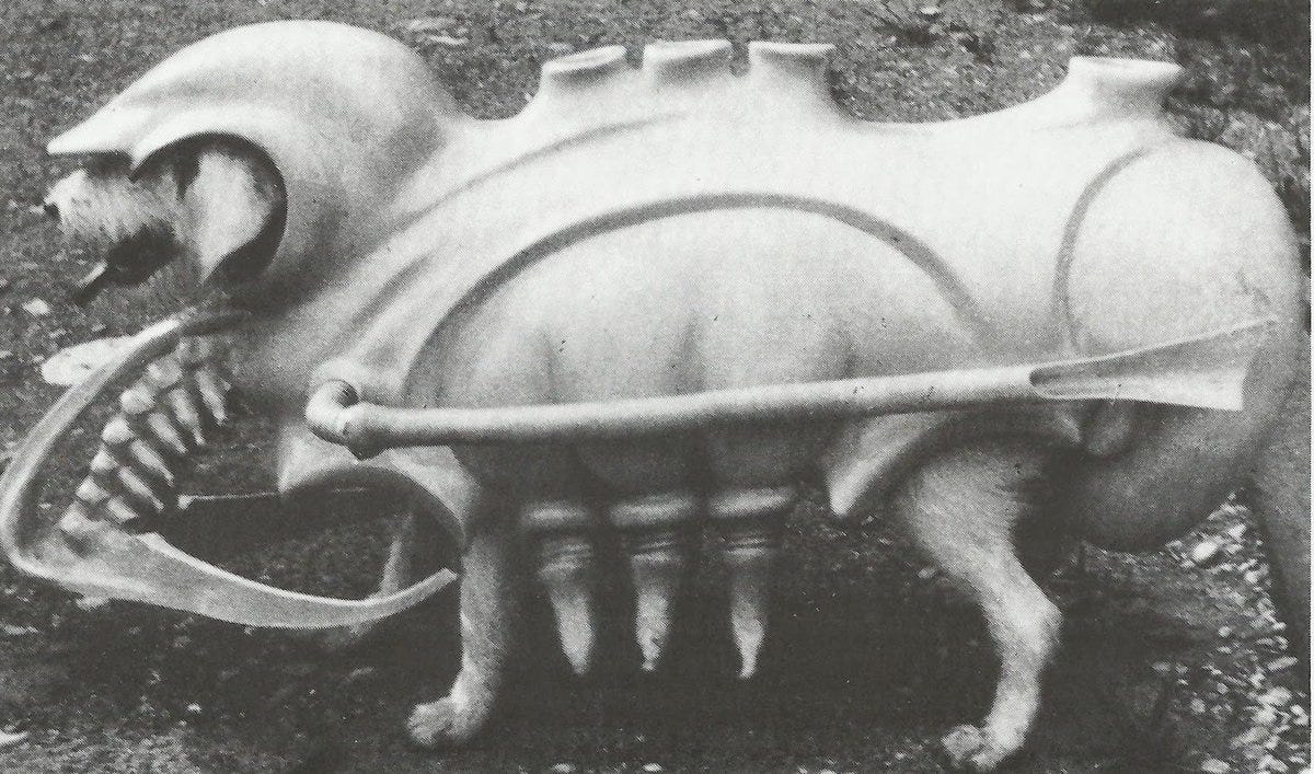 Strange Shapes al Twitter: "The first film biomechanoids? H.R. Giger's  designs for 'Swiss Made 2069' (1969). "An extraterrestrial comes to Earth  with his extraterrestrial dog ... With a camera the alien has