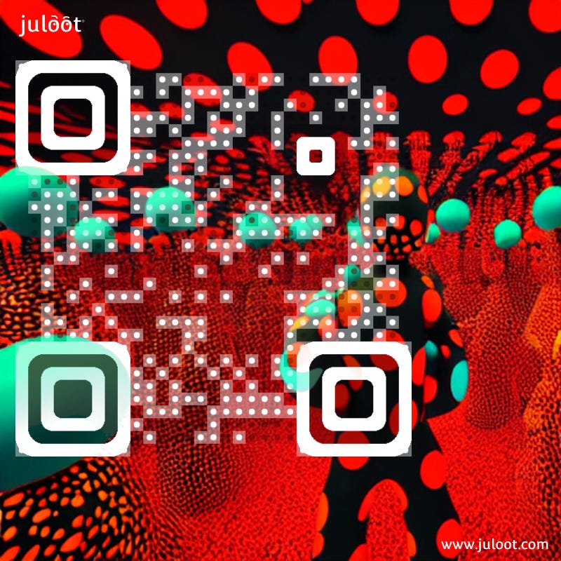 Picture: Total immersion avatars in the Metaverse - #juloot QR code 2023 © juloot All rights reserved. 