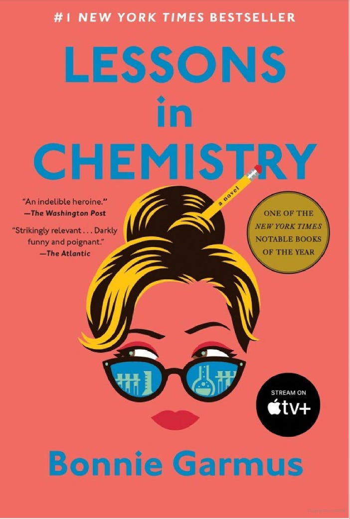 Cover of Lessons in Chemistry by Bonnie Garmus