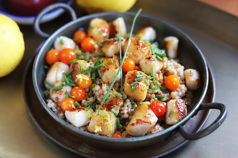 Simple Sauteed Scallops with a Citrus Pan Sauce, Cook the Vineyard