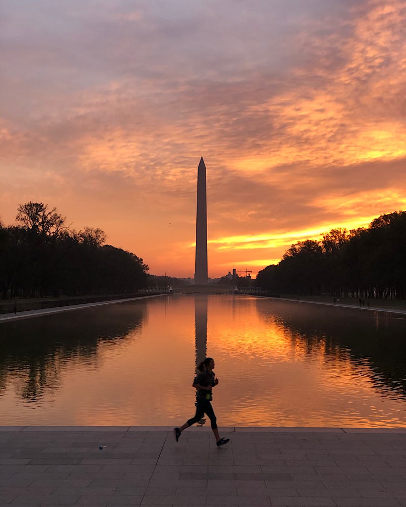 Washington DC sunrise