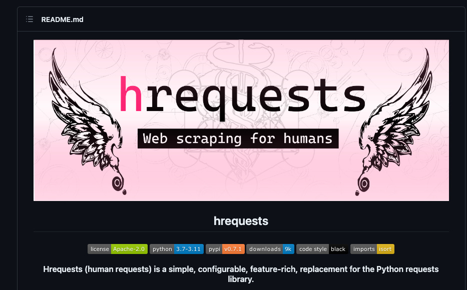 hrequests banner on GitHub