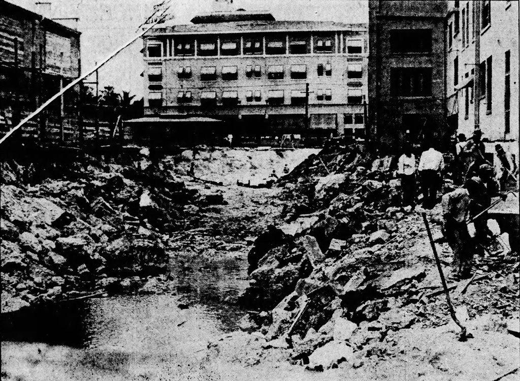  Figure 7: Demolition of Chamberlain Apartments on May 22, 1925