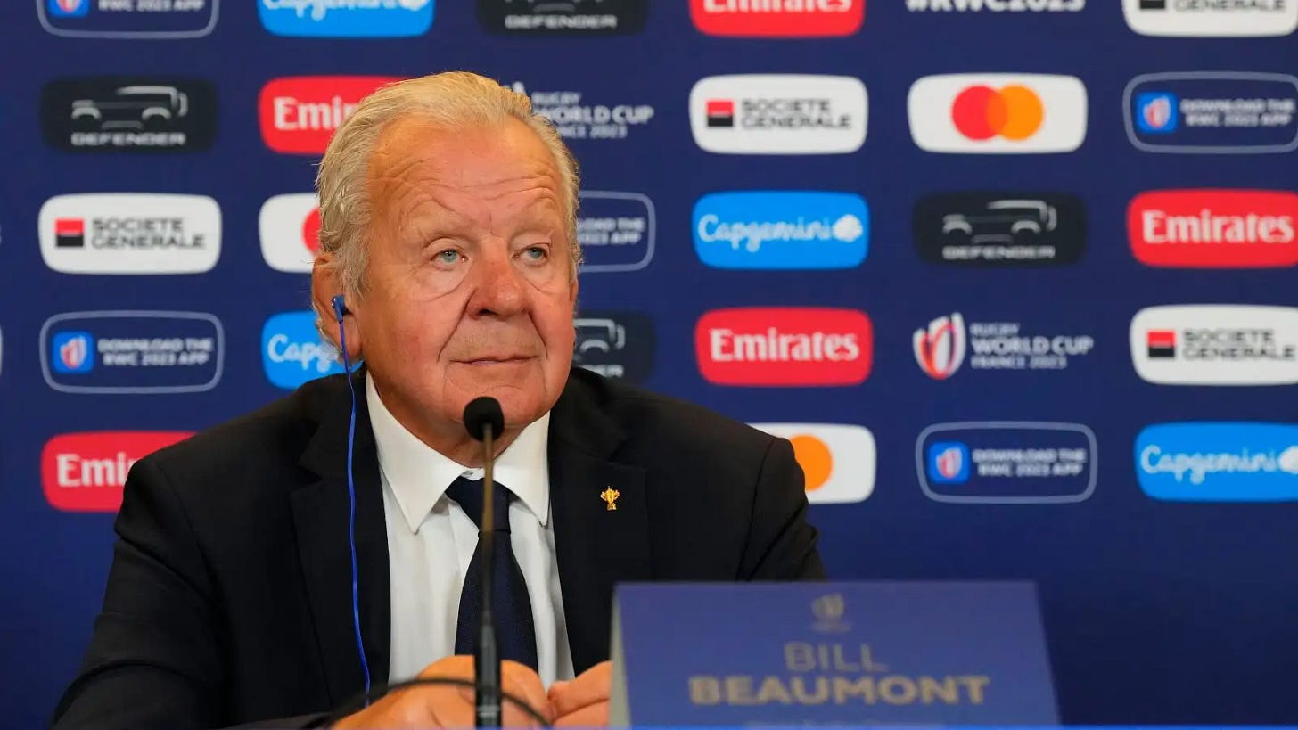 BILL BEAUMONT, Chairman of World Rugby during the Rugby World Cup Opening Conference BILL BEAUMONT, Chairman of World Rugby during the Rugby World Cup Opening Conference