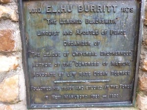 The Plaque in Honor of Burritt