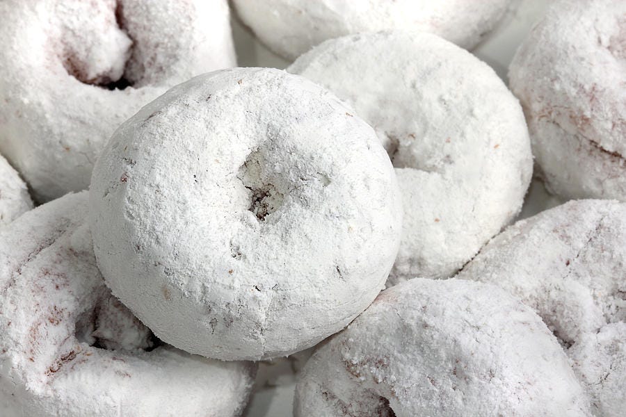 White Powdered Sugar Doughnuts Photograph by Tracie Schiebel - Pixels