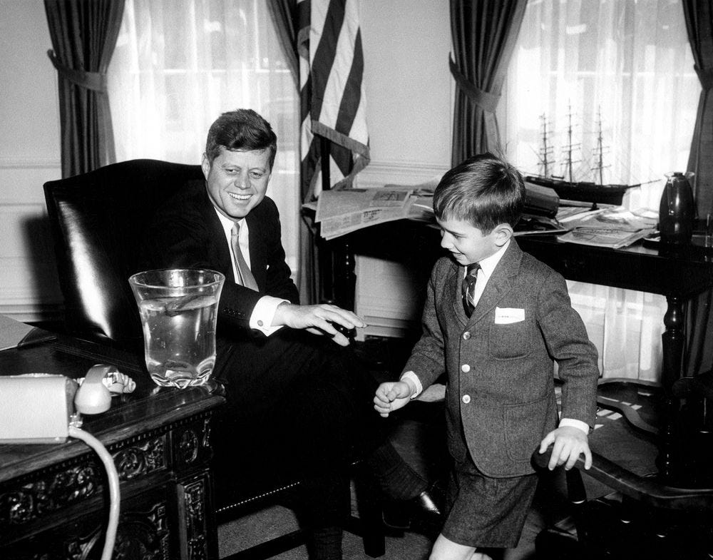 AR6420-B. President John F. Kennedy with Robert F. Kennedy, Jr. - John ...