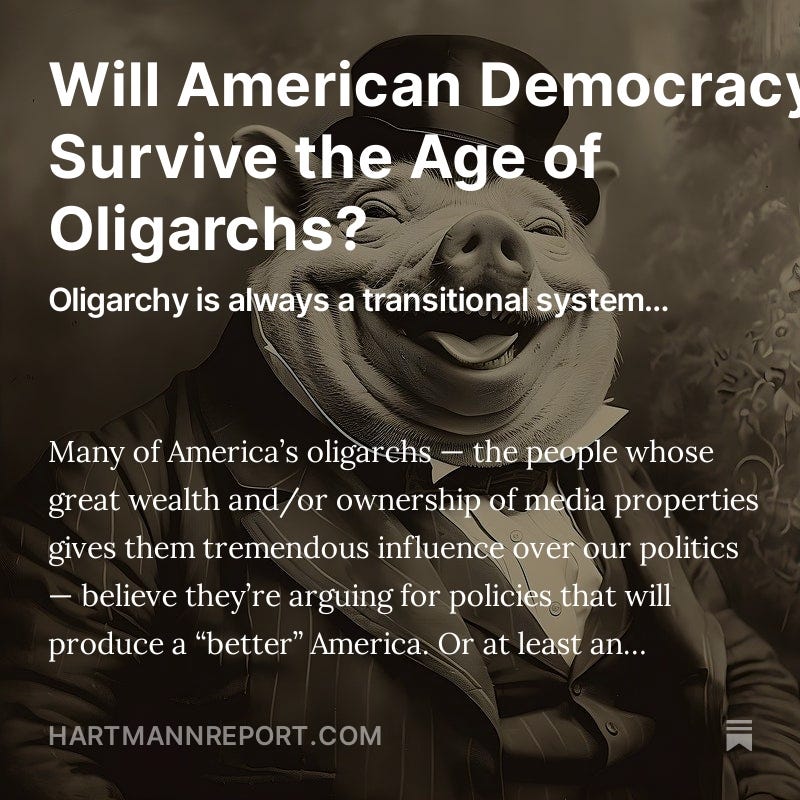 Will American Democracy Survive the Age of Oligarchs?