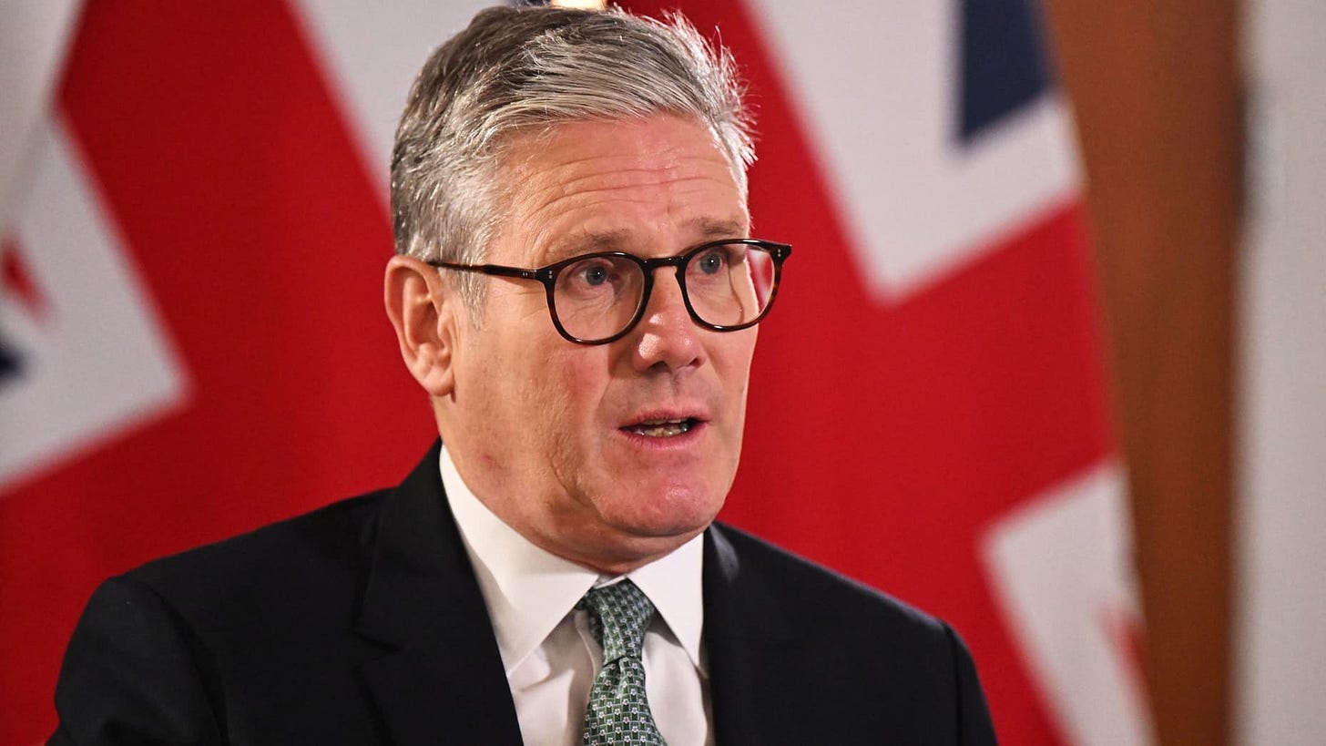 Britain's Prime Minister Keir Starmer gives a media interview while attending the 79th United Nations General Assembly at the United Nations Headquarters in New York, U.S. September 25, 2024. Leon Neal/Pool via REUTERS