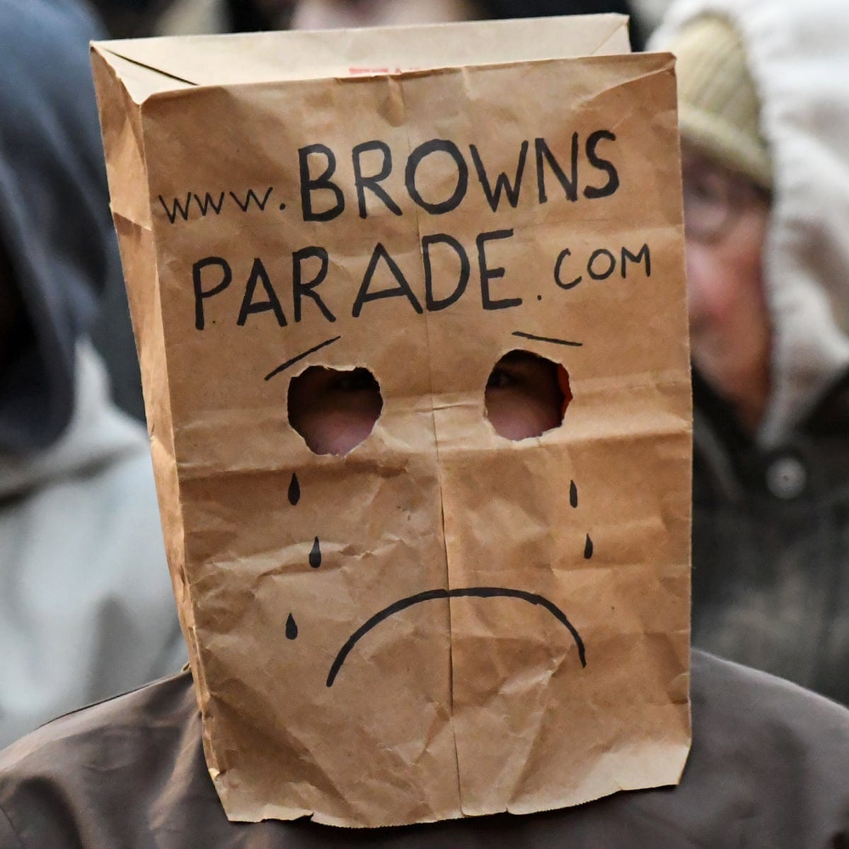 Cleveland Browns fans finally get a parade ... only one they never hoped  for | Cleveland Browns | The Guardian