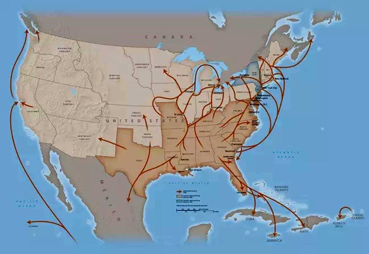 underground railroad routes of urr