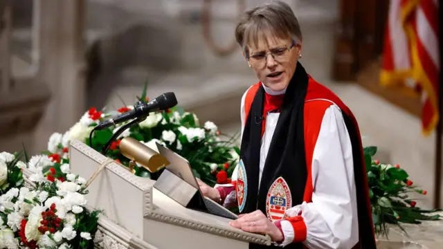 Bishop Mariann Edgar Budde deliver one sermon during di National Prayer Service for Washington National Cathedral on 21 January 2025 Bishop Mariann Edgar Budde deliver one sermon during di National Prayer Service for Washington National Cathedral on 21 January 2025