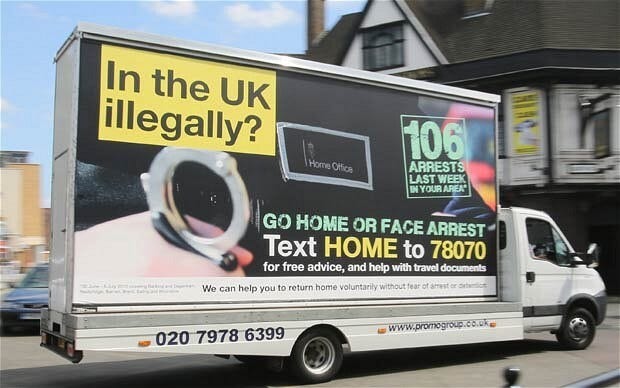 Go Home' vans could be introduced across Britain, says immigration minister