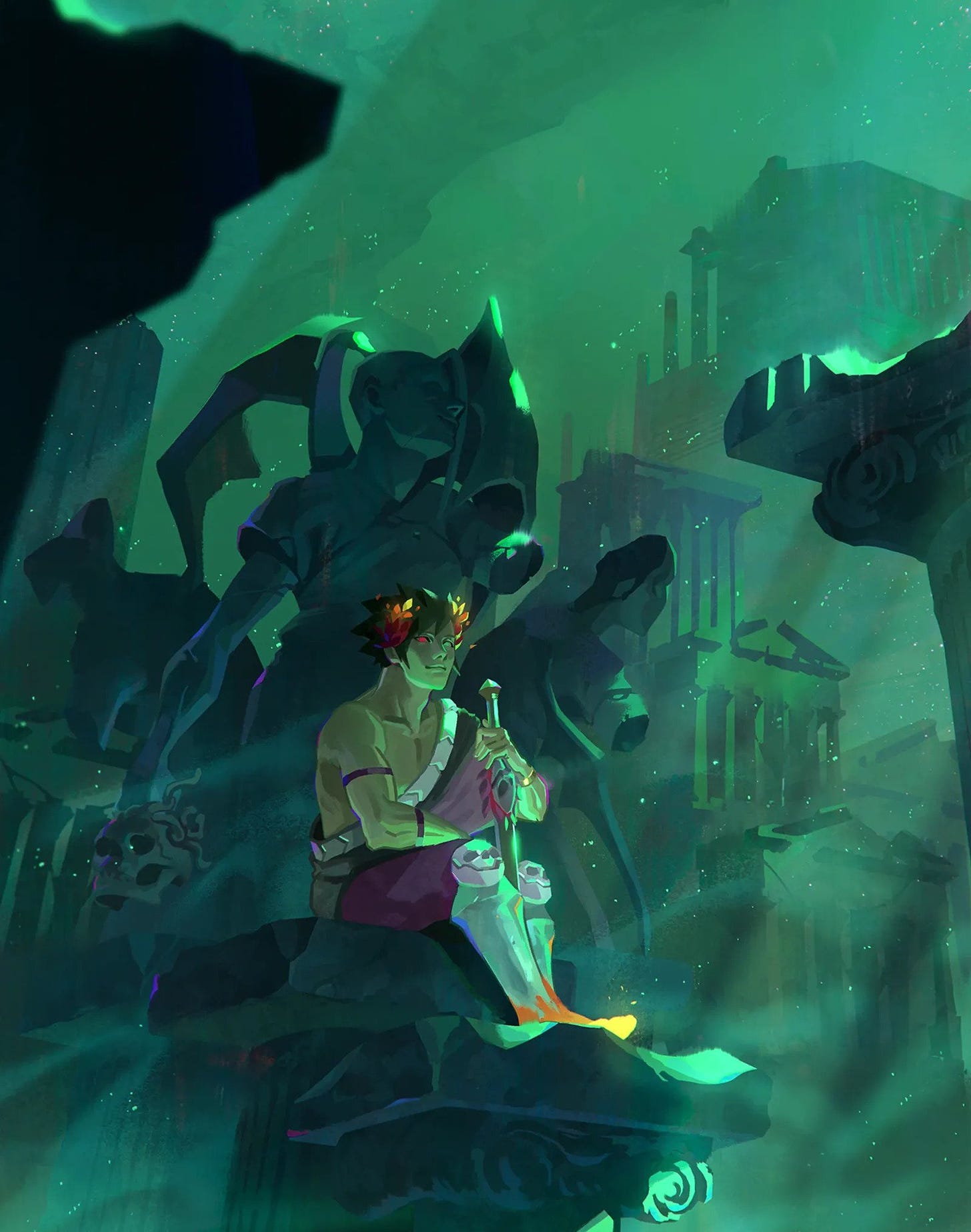 More fantastic art from the game developers alone. Source: Supergiant Games