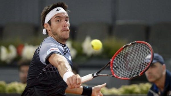 leonardo mayer takes on dominic thiem nice open 2015