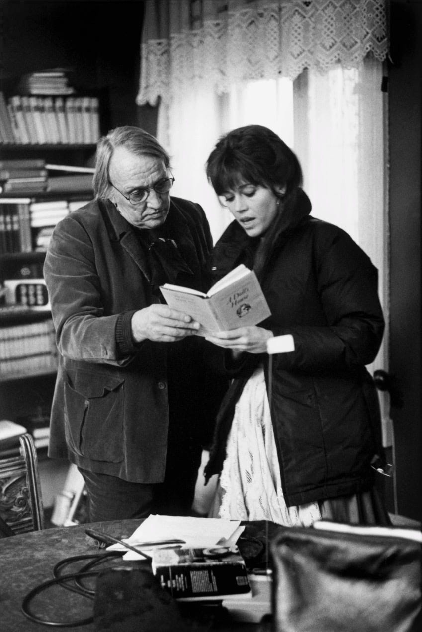 Joseph Losey discussing aspects of Ibsen’s play with Jane Fonda during the filming of A Doll’s House, Norway, 1972. © David Hurn Joseph Losey discussing aspects of Ibsen’s play with Jane Fonda during the filming of A Doll’s House, Norway, 1972. © David Hurn