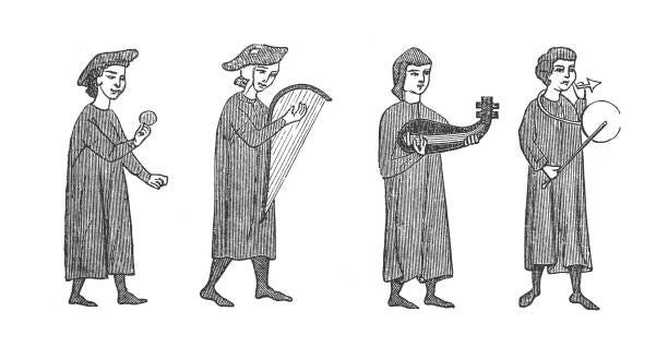 Troubadours And Minstrels Stock Illustration - Download Image Now -  Troubadour - Person, Medieval, Minstrel - Person - iStock