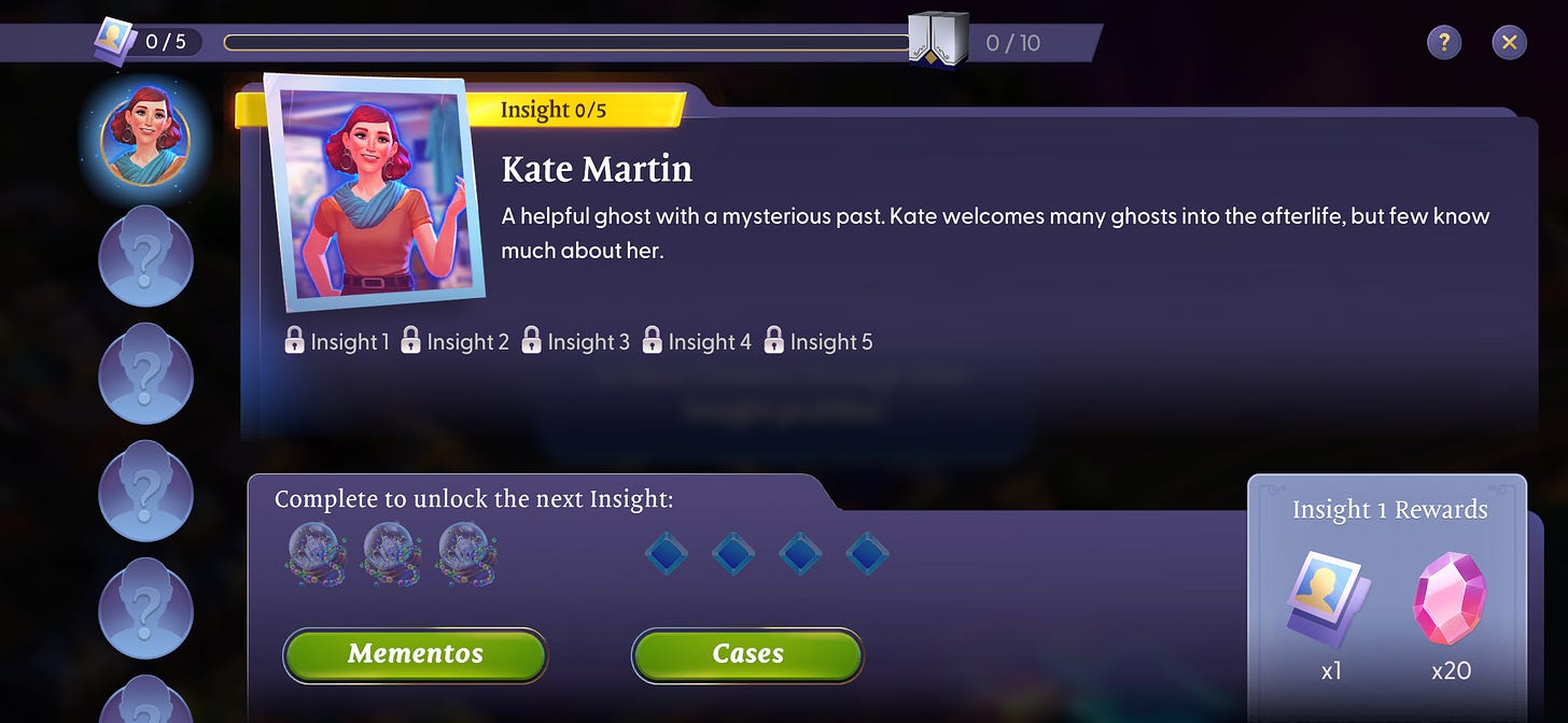 Kate Martin: A helpful ghost with a mysterious past. 