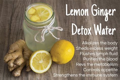 Cleanse Your Body and Burn Fat with this Lemon Ginger Detox Water