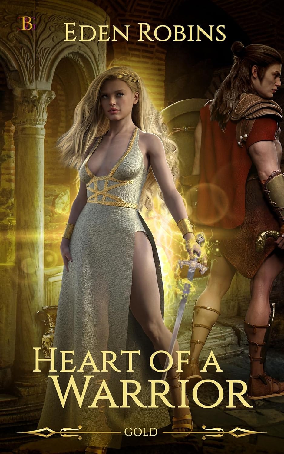 Book Cover for Eden Robins' Gold: Heart of a Warrior novel