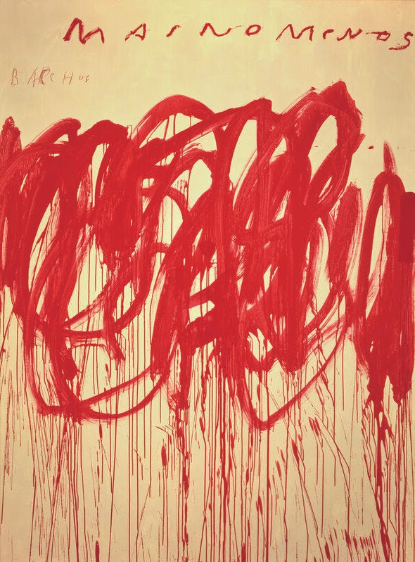 Cy Twombly | Untitled (Bacchus 1st Version IV) (2004) | Artsy
