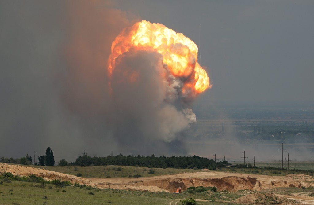Ukraine strikes ammunition depot in Crimea as Russian attacks kill more  civilians | PBS NewsHour