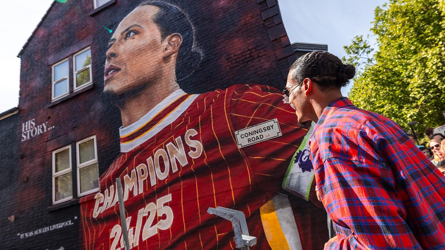 Virgil van Dijk pays special visit to new Anfield mural in his honour -  Liverpool FC