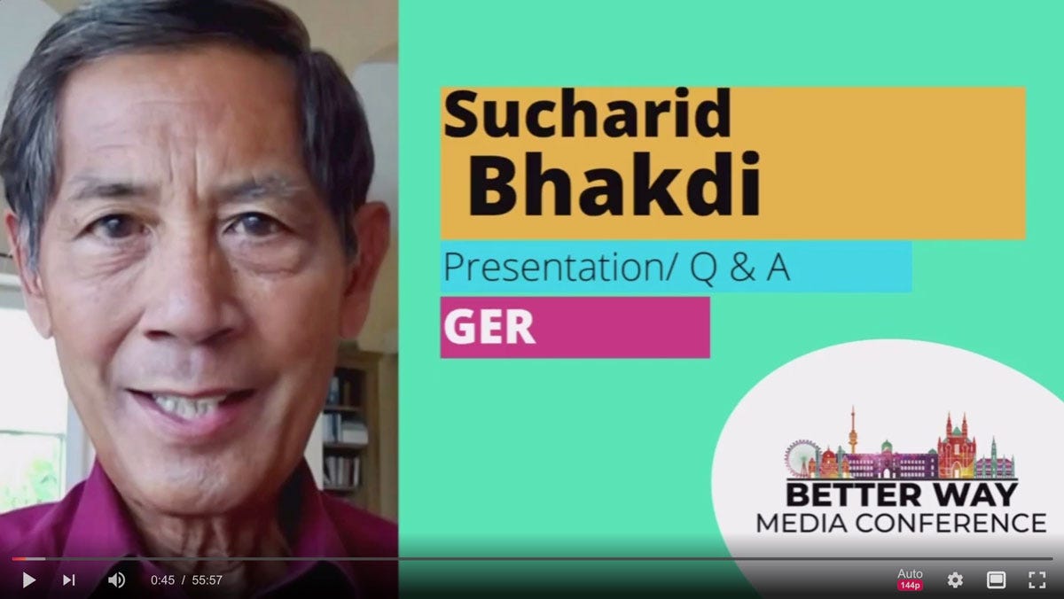 Dr. Sucharit Bhakdi: Better Way Conference 2022