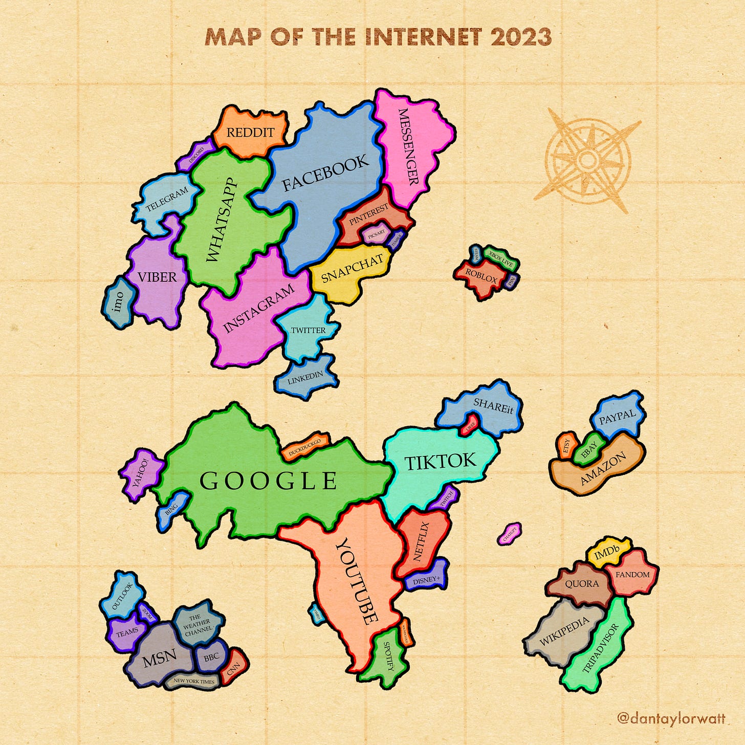 Map of the internet 2023