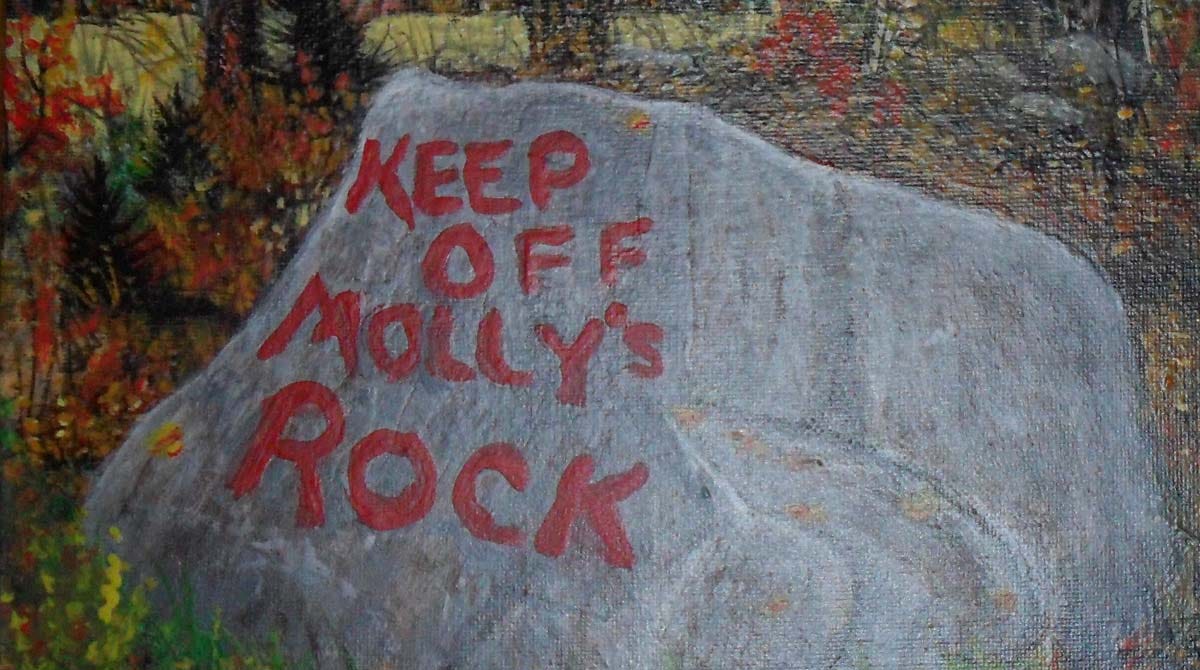 Painting of Molly's Rock by Gary L. Johnson