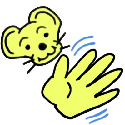 a picture of prerat and a waving hand emoji