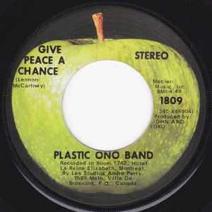 Plastic Ono Band – Give Peace A Chance (1969, Scranton, Vinyl) - Discogs