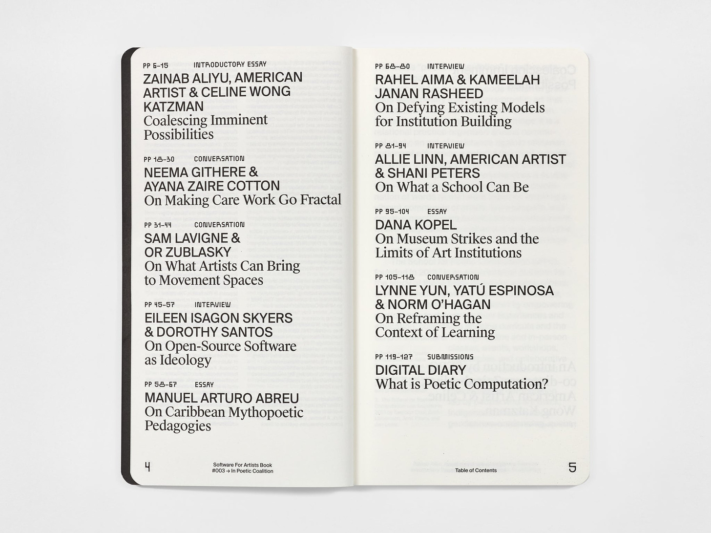PRE-ORDER: Software for Artists Book: In Poetic Coalition