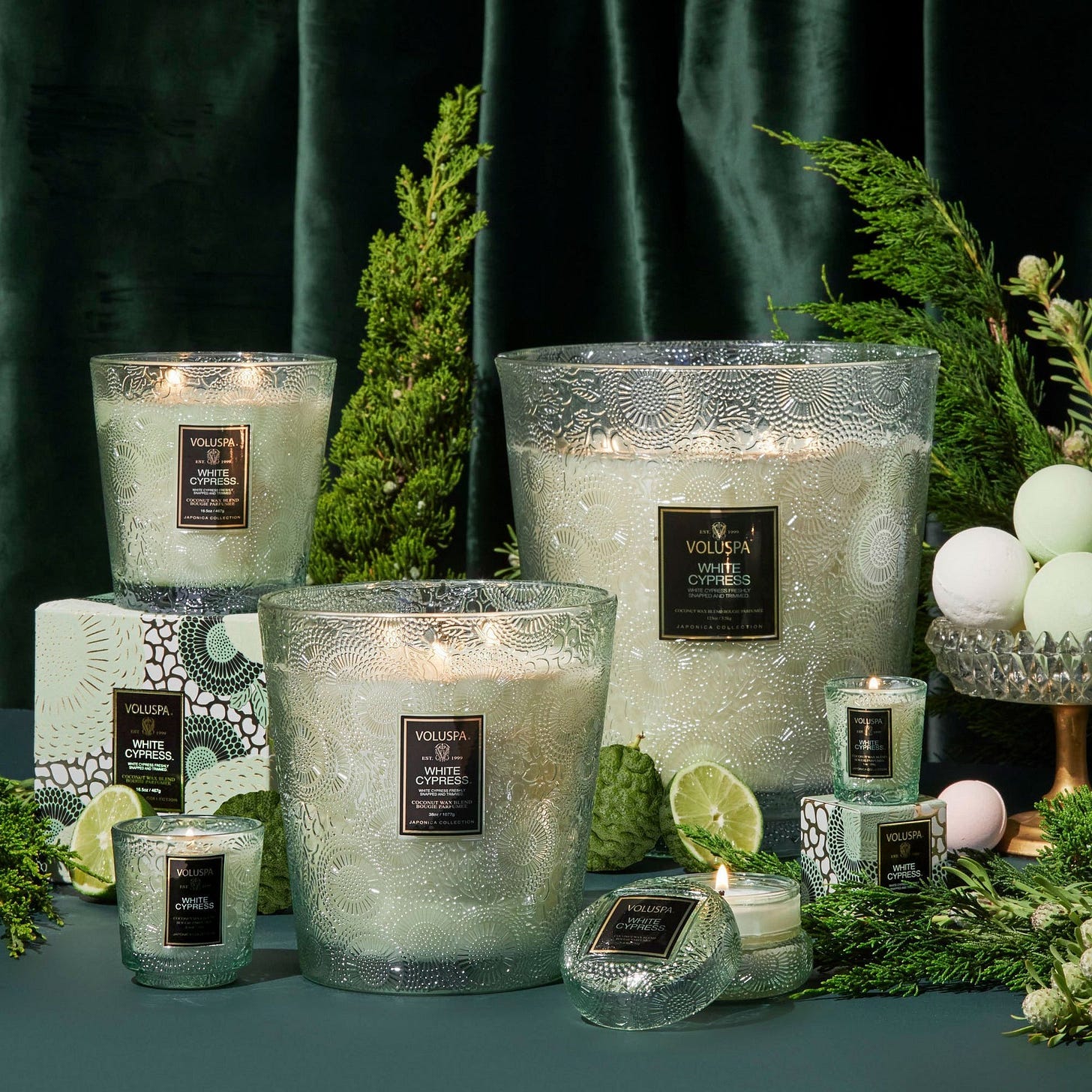 Voluspa - Japonica 5 Wick Hearth Candle - White Cypress